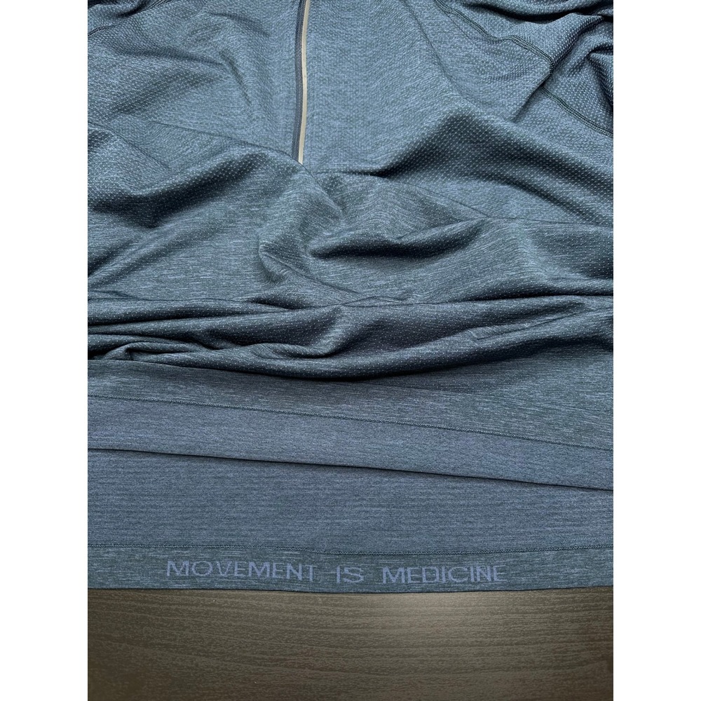 Lululemon Metal Vent Tech 1/2 Zip 2.0 Pullover Mens XL Blue Long Sleeve - Picture 6 of 8